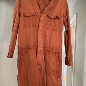 Lucky Brand Long Sleeve Utility Jumpsuit
